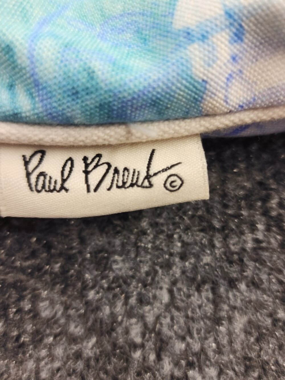 Paul Brent Sun N Sand Coastal Watercolor Seashell Canvas Tote Beach Bag Blue - Picture 4 of 14